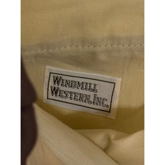 Vintage Windmill Western Brown Ranch Pants Men’s 38 Cowboy Rodeo Style Durable - Picture 6 of 7